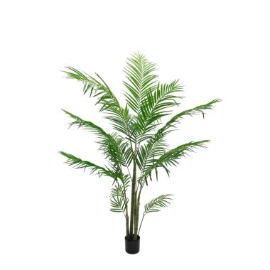 Pianta palma areca pvc verde vaso 185 cm