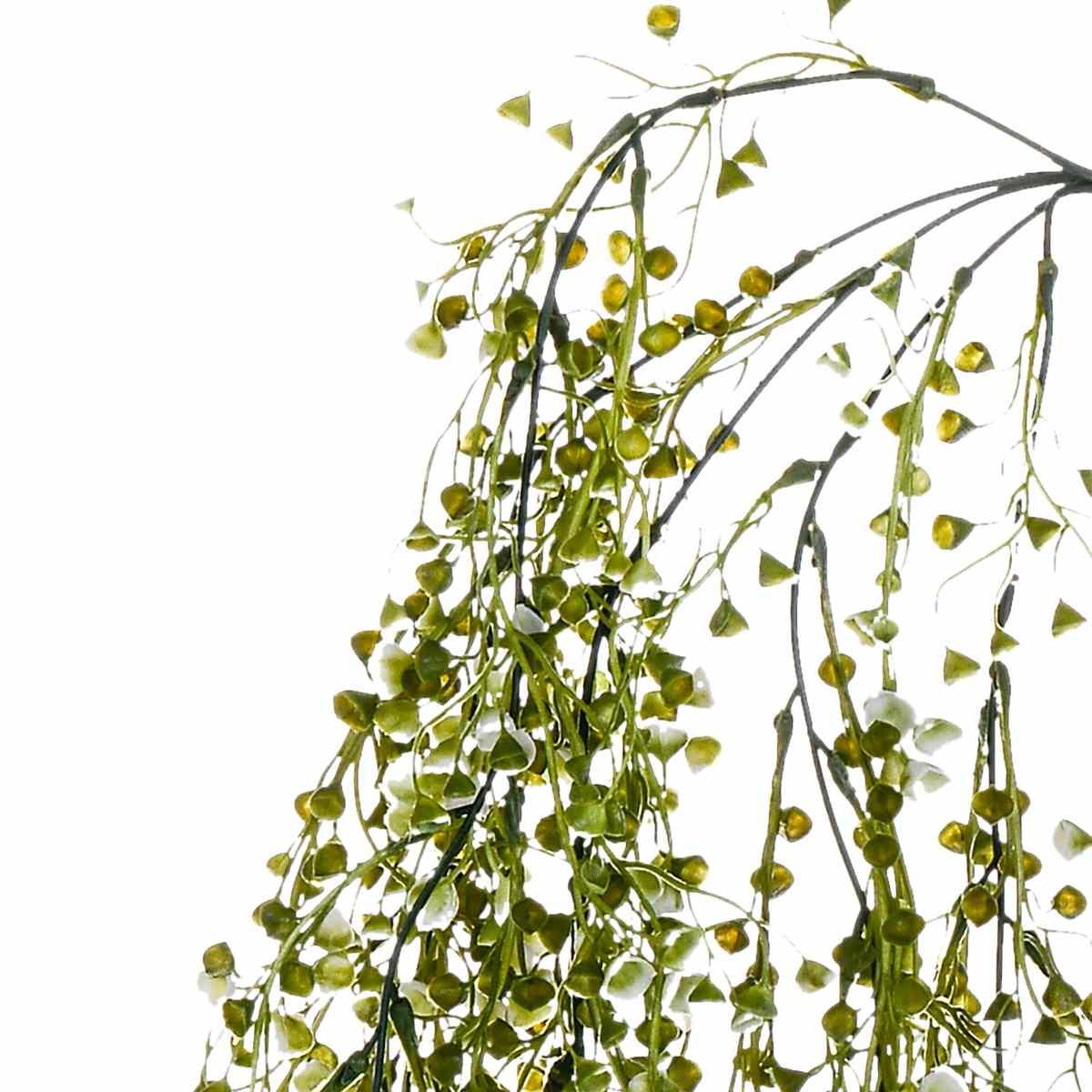 Fiore pendente mini foglia verde 94 cm