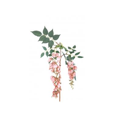 Fiore rametto glicine rosa x2 102 cm
