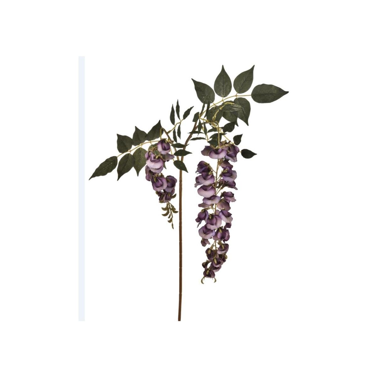 Fiore rametto glicine viola x2 102 cm
