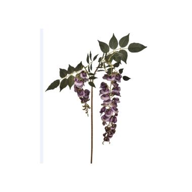 Fiore rametto glicine viola x2 102 cm