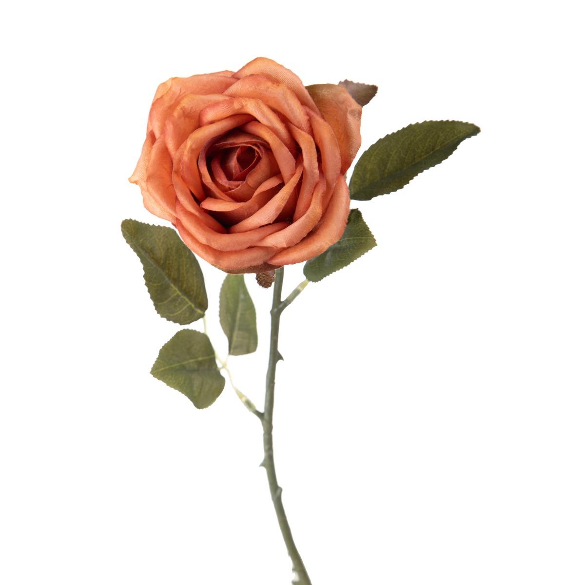 Fiore rosa arancione 51 cm