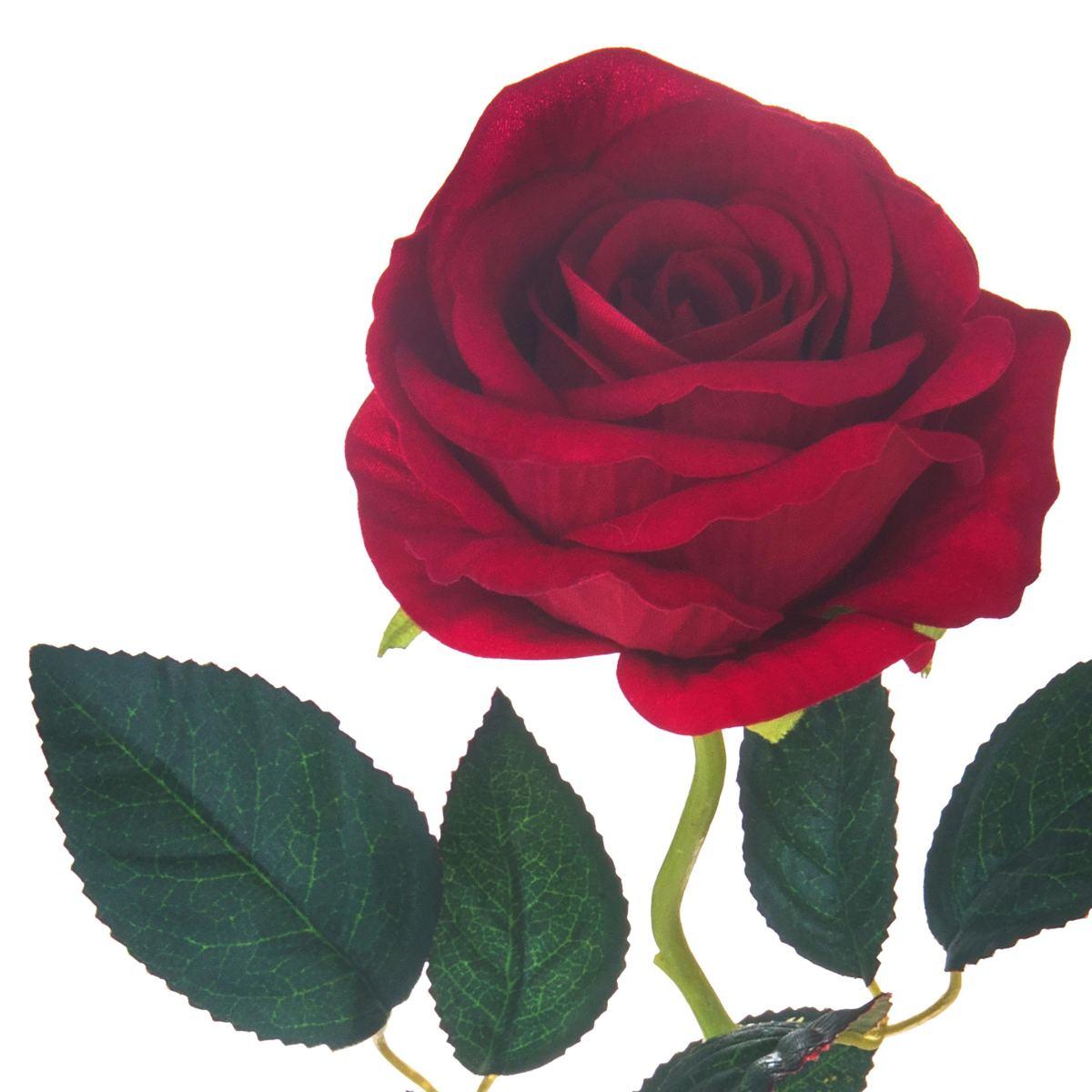 Fiore rosa rossa 55 cm