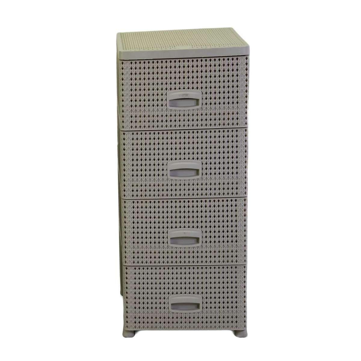 Mobiletto cassettiera 4 cassetti crema 43 x 37 cm