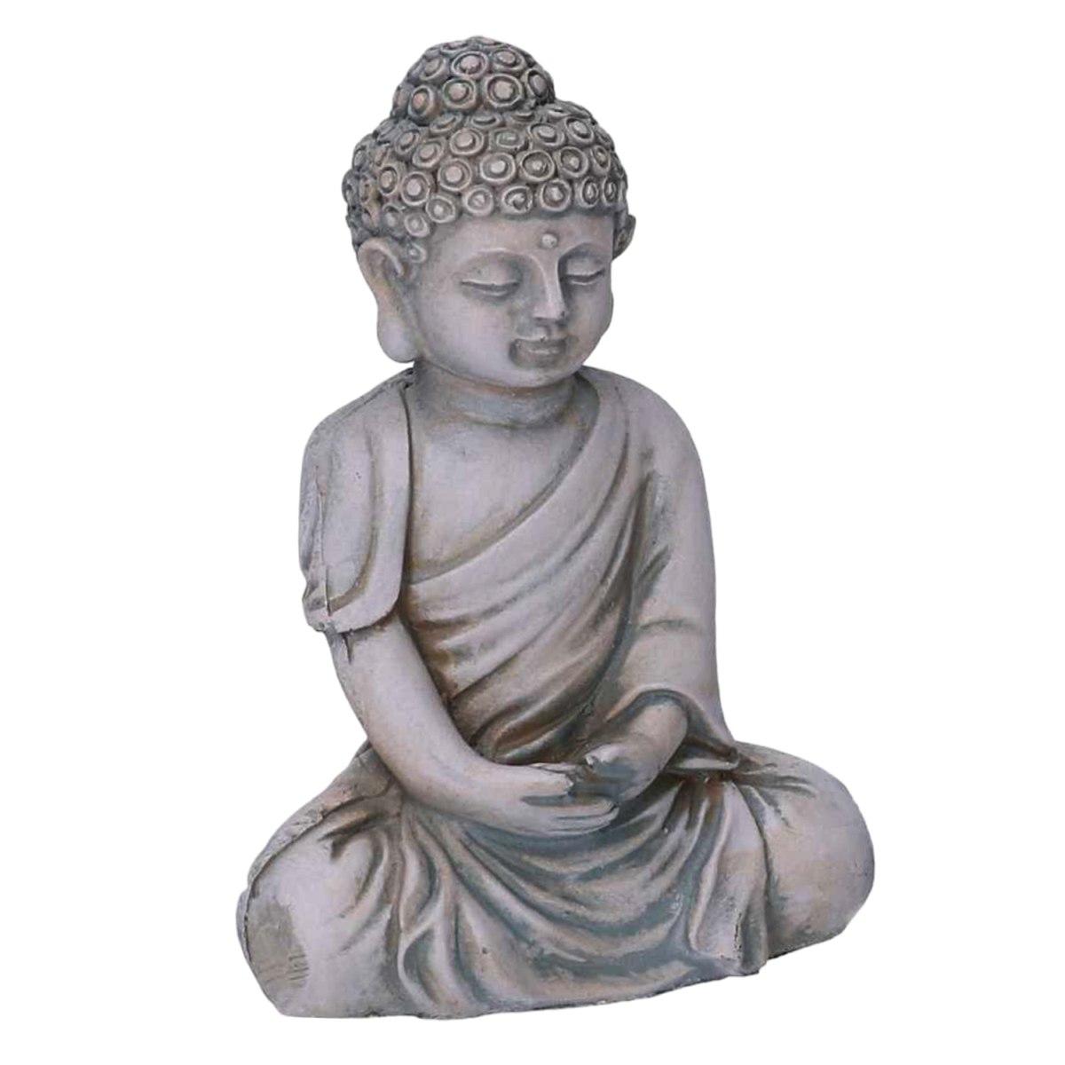 Statua buddha resina oro