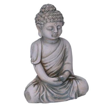 Statua buddha resina oro
