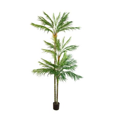Pianta palma areca pvc verde vaso 270 cm
