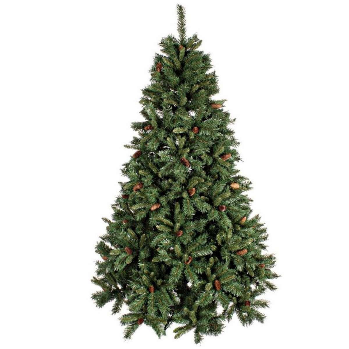 Albero di Natale 180 cm verde cone luxe pigne 825 rami