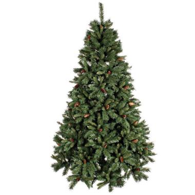 Albero di Natale 180 cm verde cone luxe pigne 825 rami