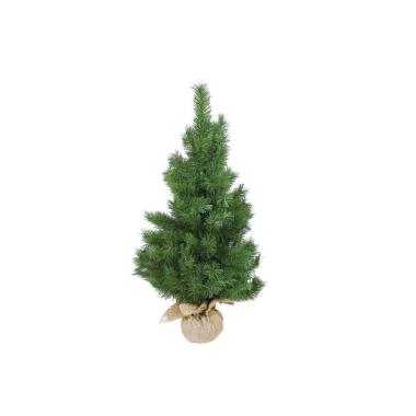 Albero di Natale 45 cm verde base juta