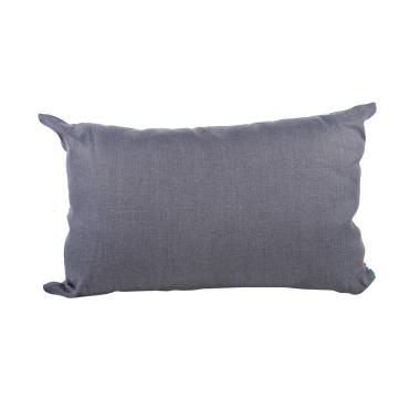 Cuscino arredo lino grigio 40 x 60 x 20 cm