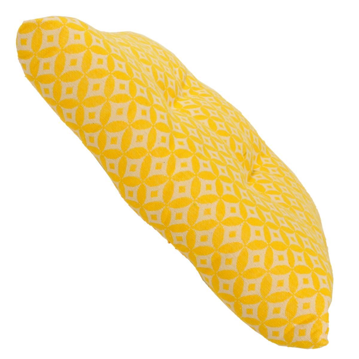 Cuscino sedia morbidone optic giallo 41 x 41 x 7 cm