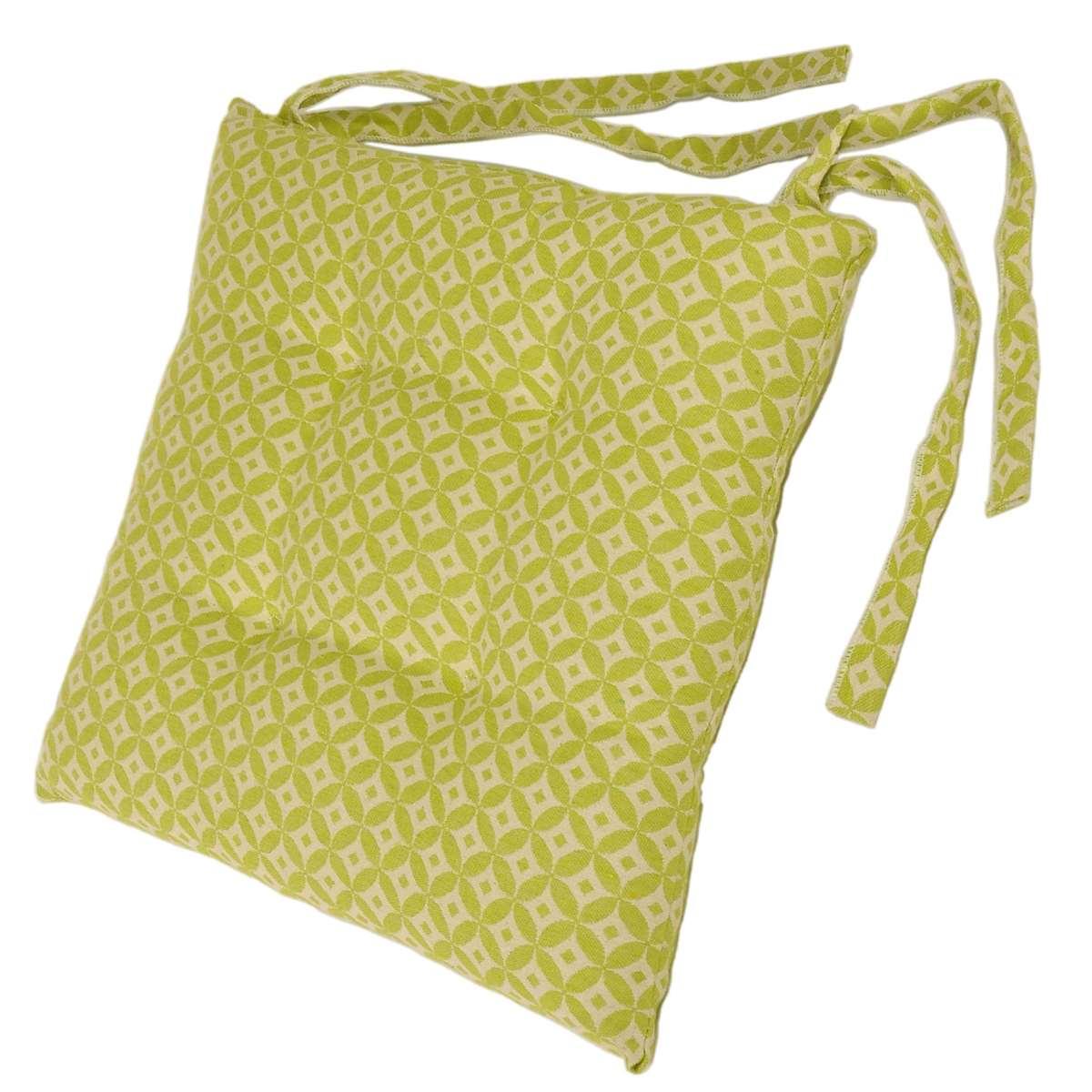 Cuscino sedia morbidone optic verde 41 x 41 x 7 cm