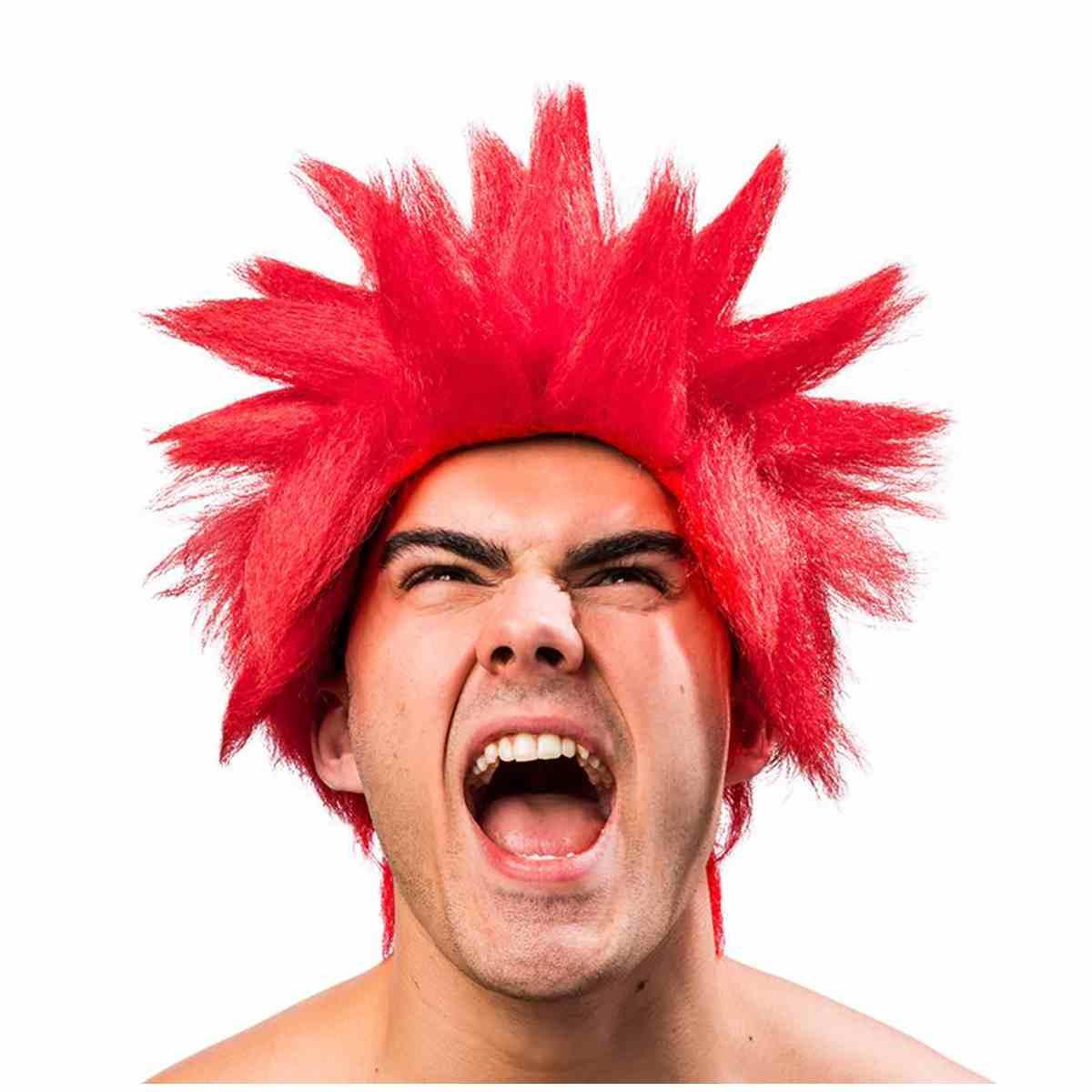 Parrucca guerriero dragon ball rossa