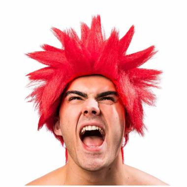 Parrucca guerriero dragon ball rossa