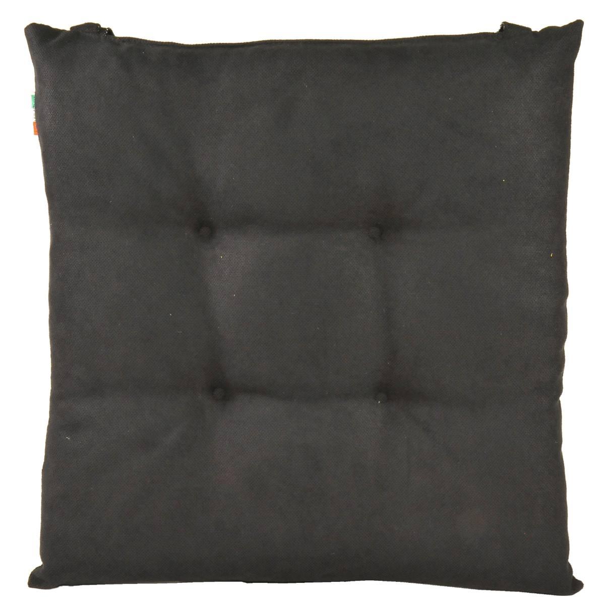 Cuscino sedia letizia nero 41 x 41 cm