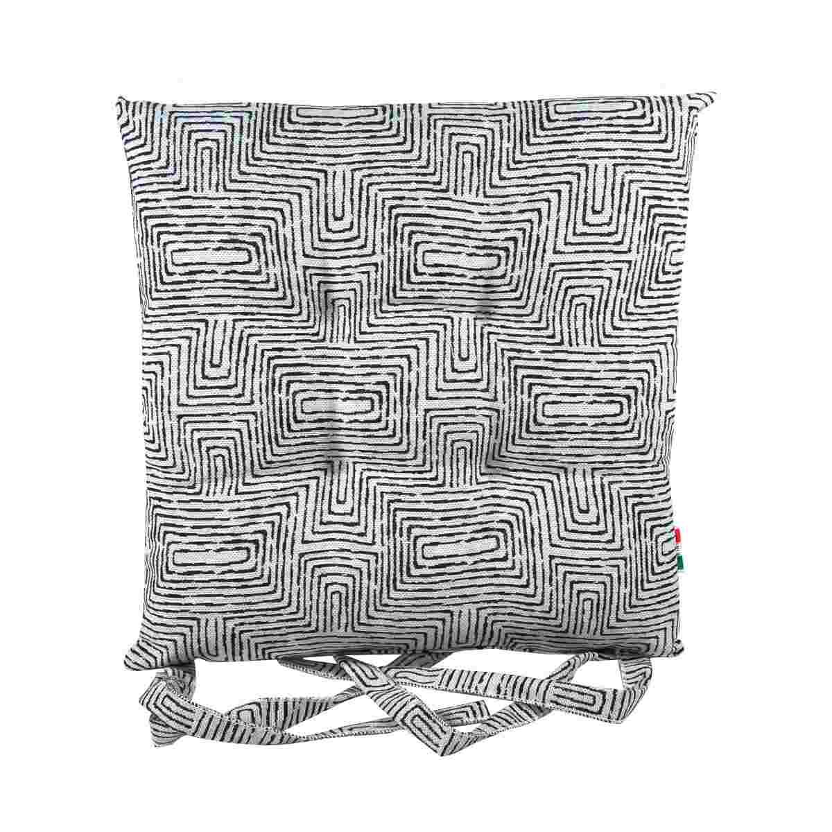 Cuscino sedia morbidone inca nero 40 x 40 cm