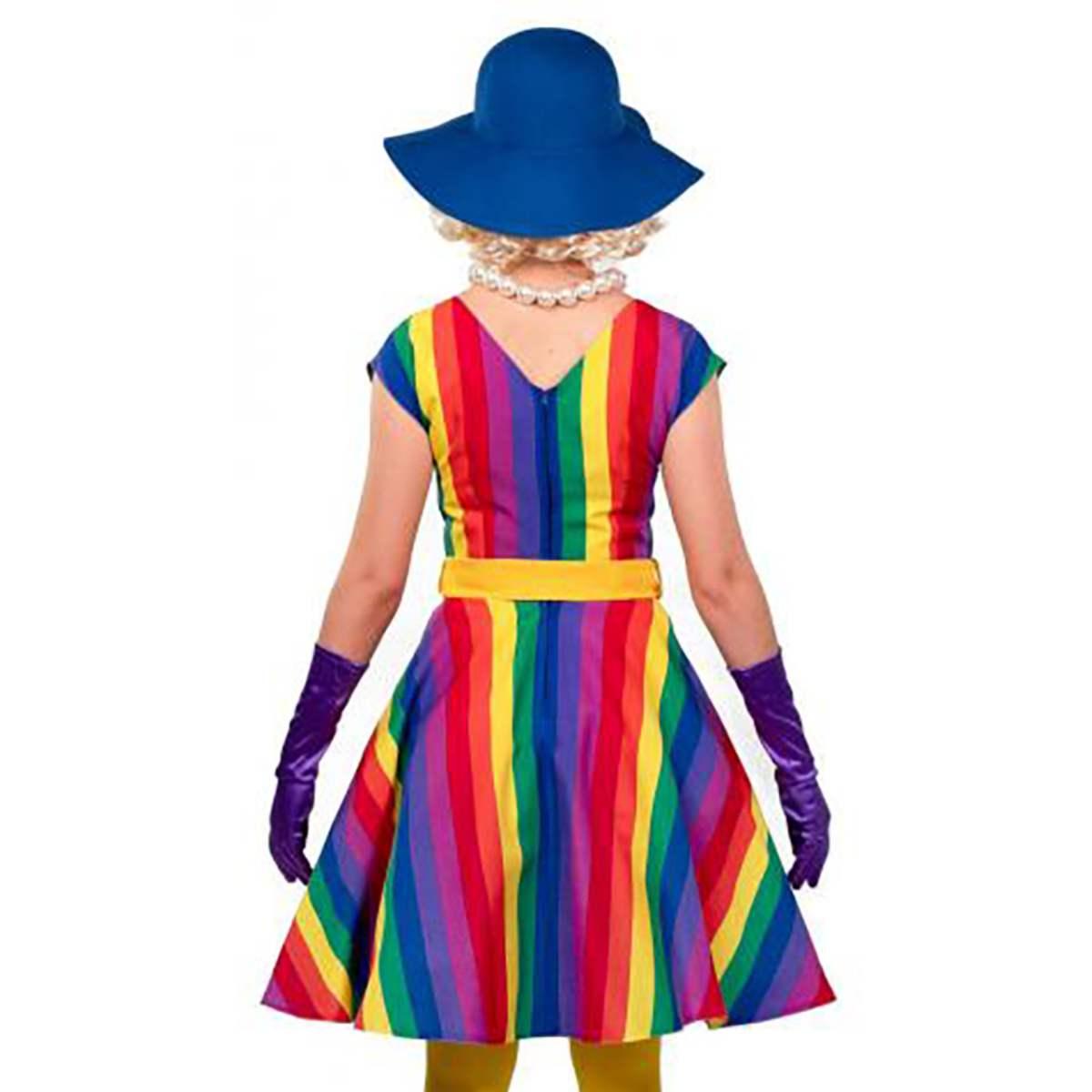 Costume clown arcobaleno