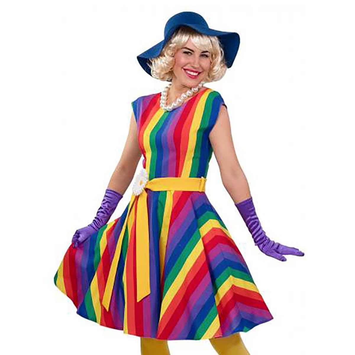Costume clown arcobaleno