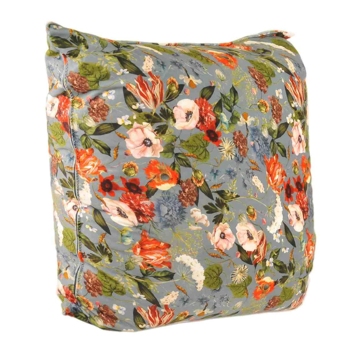 Cuscino arredo velour campanule 55 x 55 x 23 cm