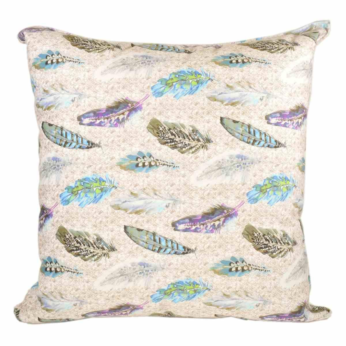 Cuscino arredo velour piuma 55 x 55 x 23 cm