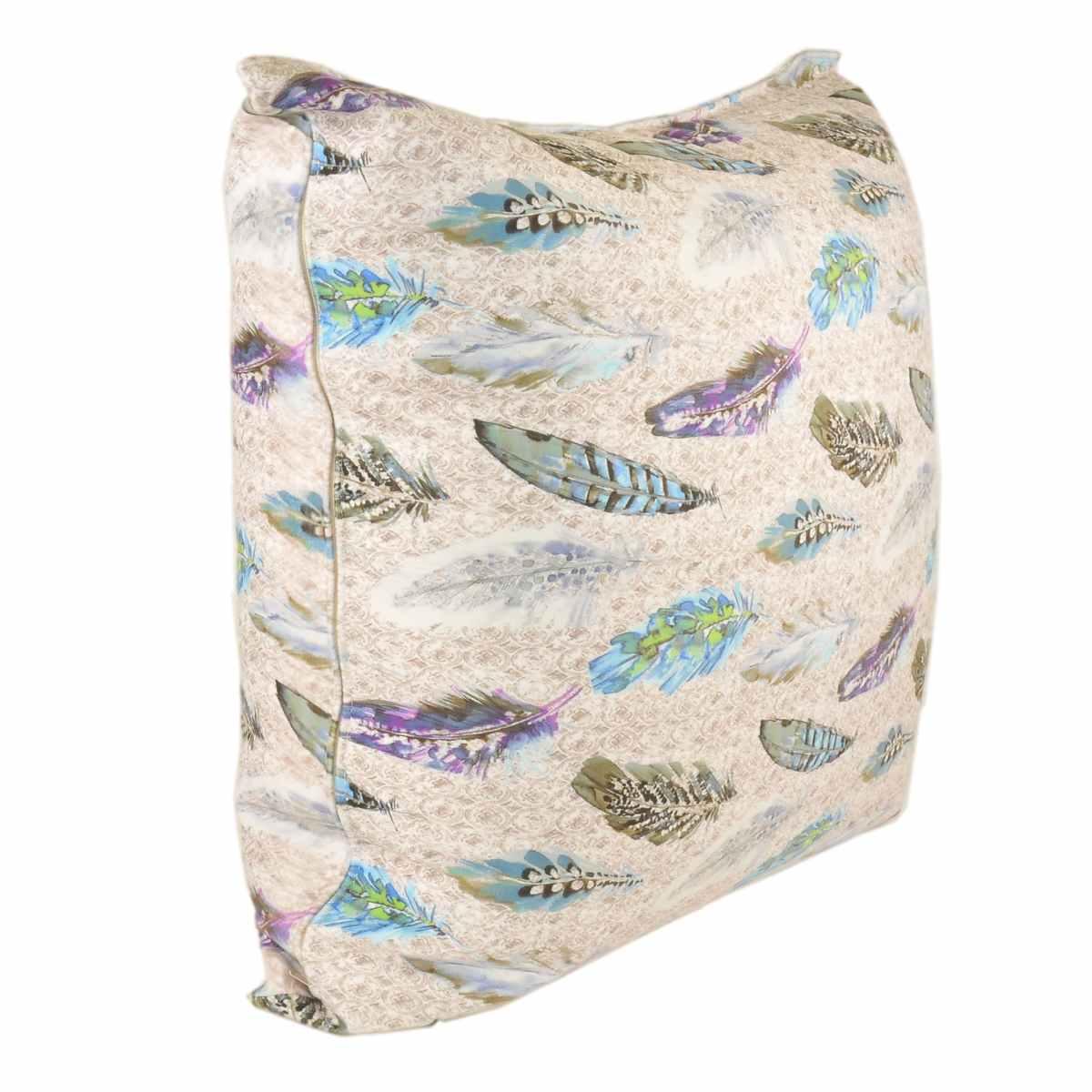 Cuscino arredo velour piuma 55 x 55 x 23 cm