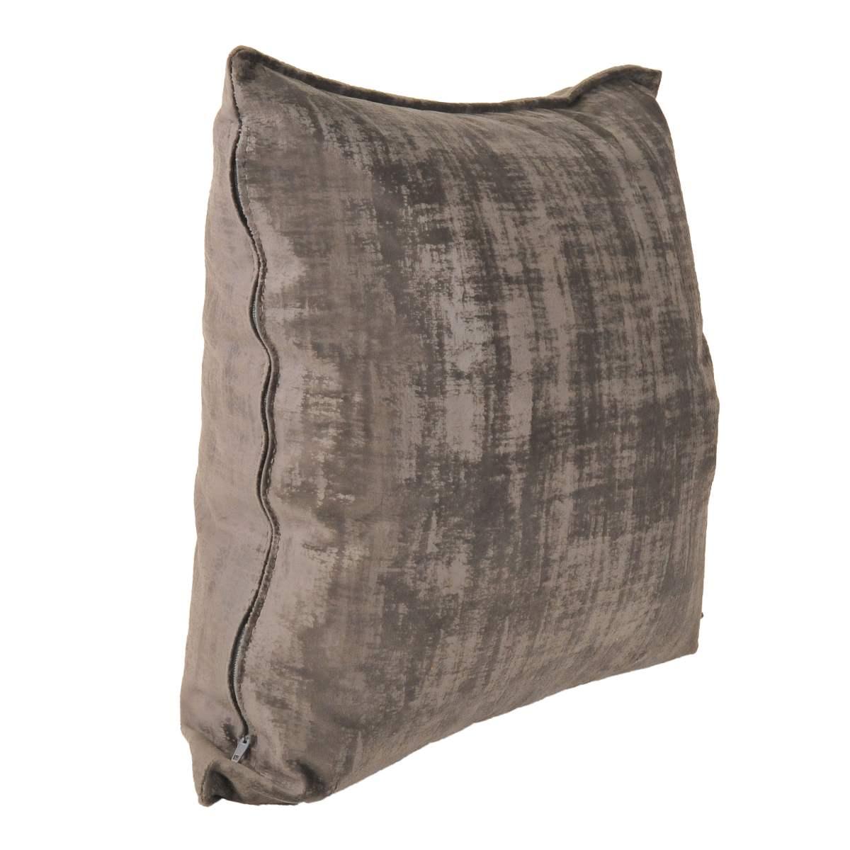 Cuscino arredo antracite 42 x 42 x 12 cm
