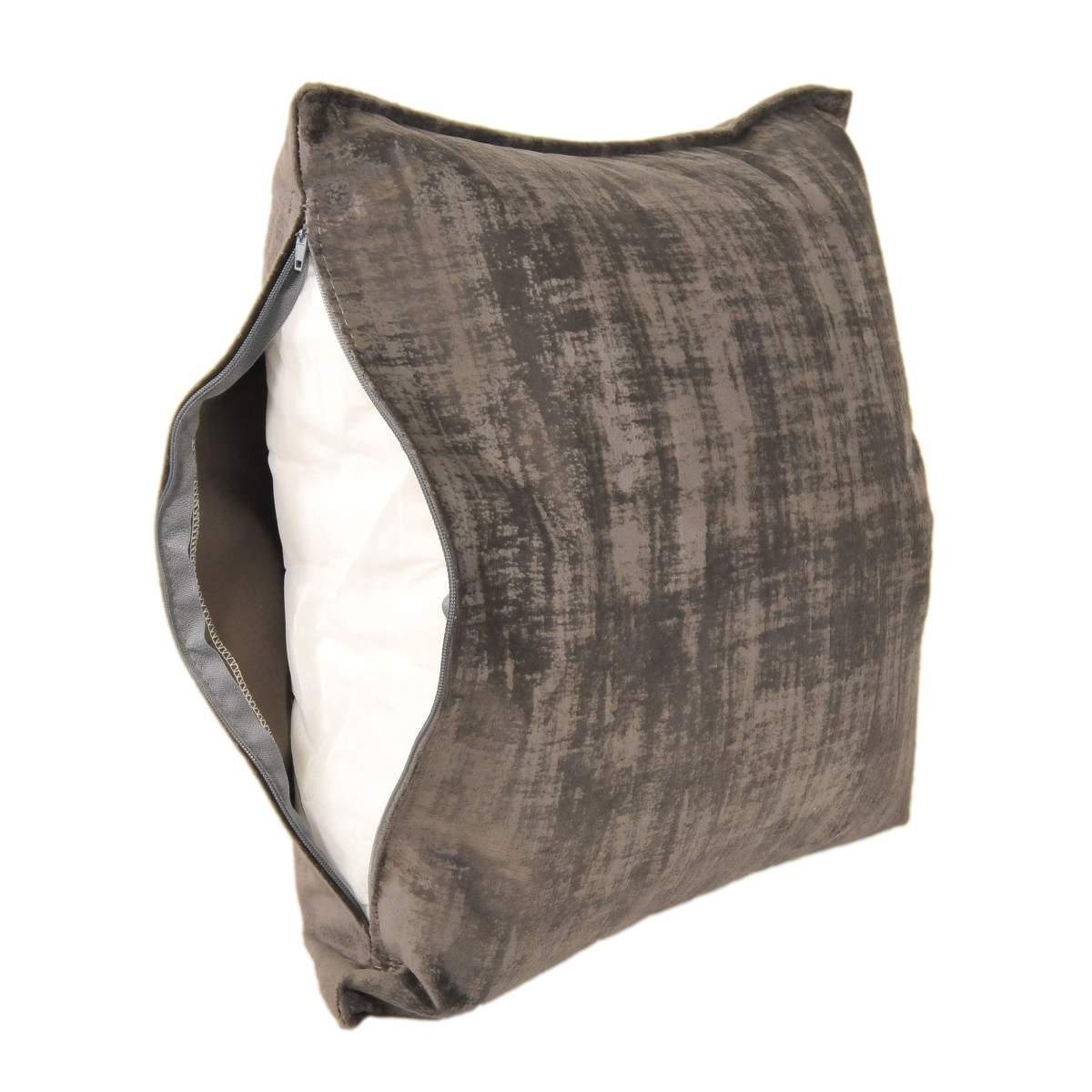 Cuscino arredo antracite 42 x 42 x 12 cm