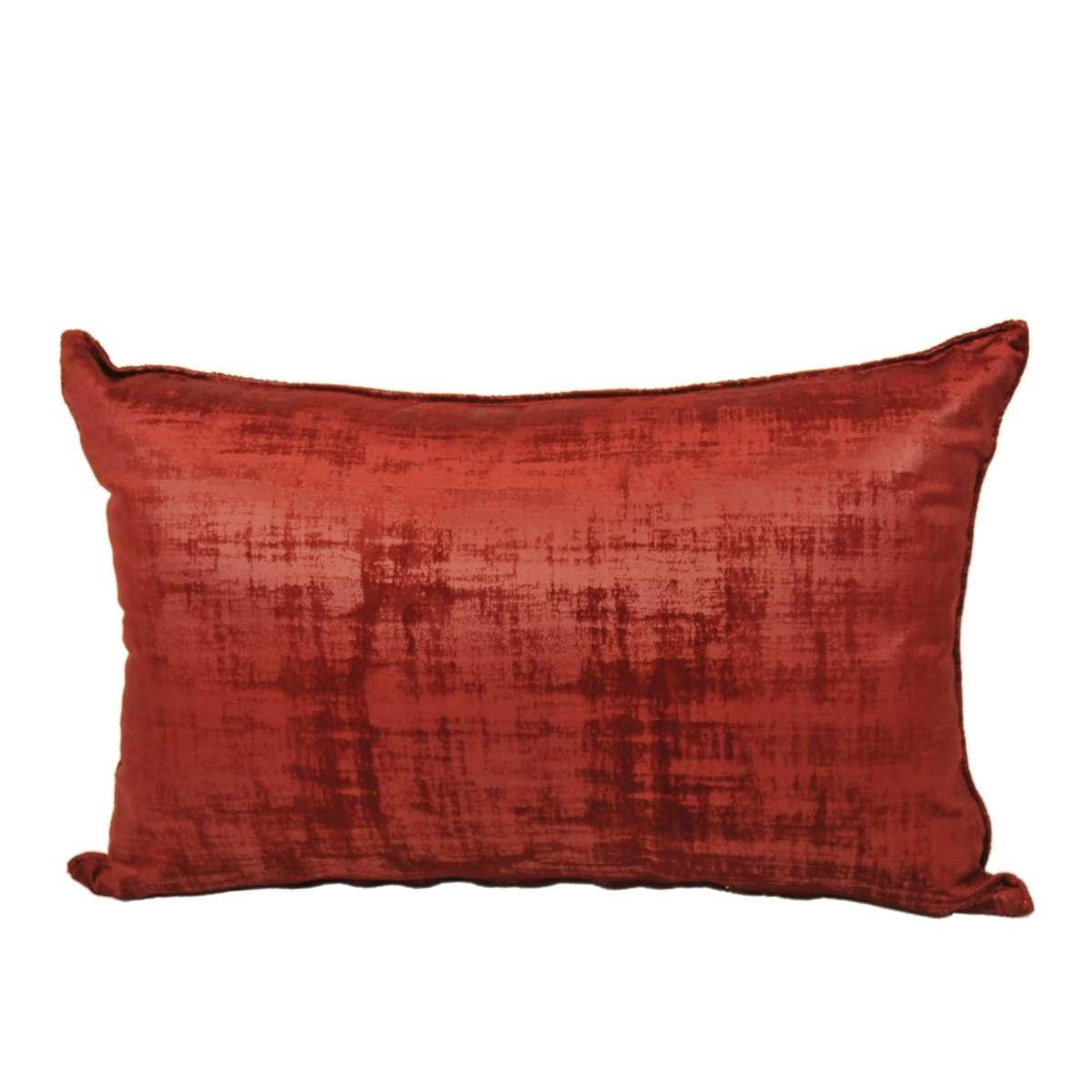 Cuscino arredo bordeaux 40 x 60 x 20 cm