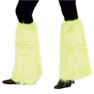 Scaldamuscoli pelosi verde acido Set 2 pz