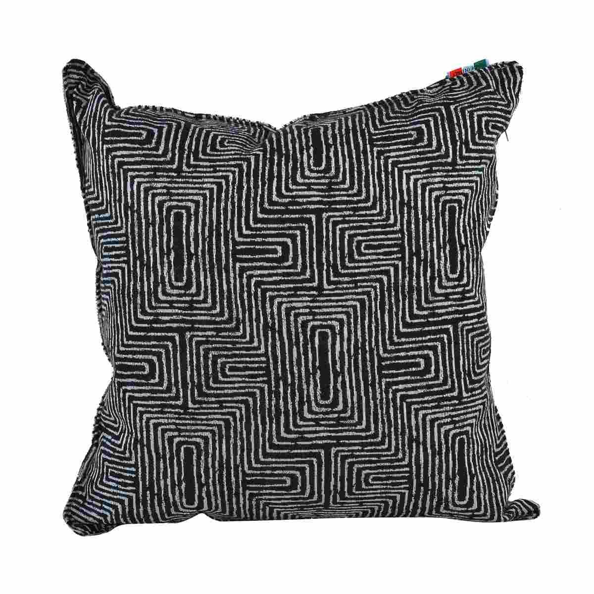 Cuscino arredo inca nero 40 x 40 x 20 cm