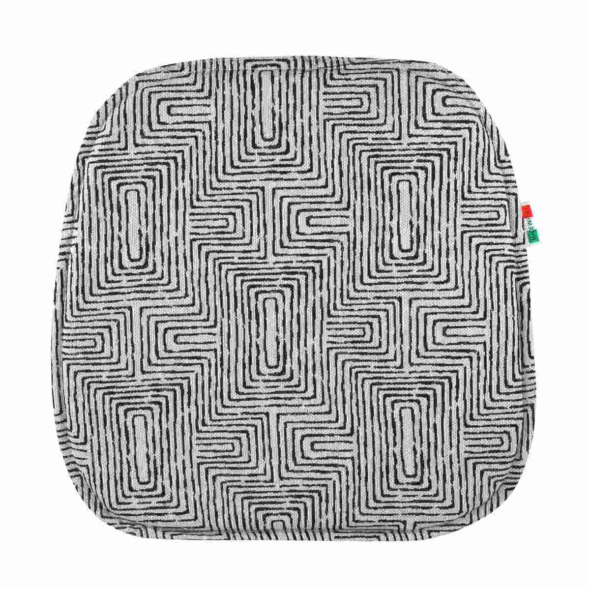 Cuscino sedia inca nero semitondo