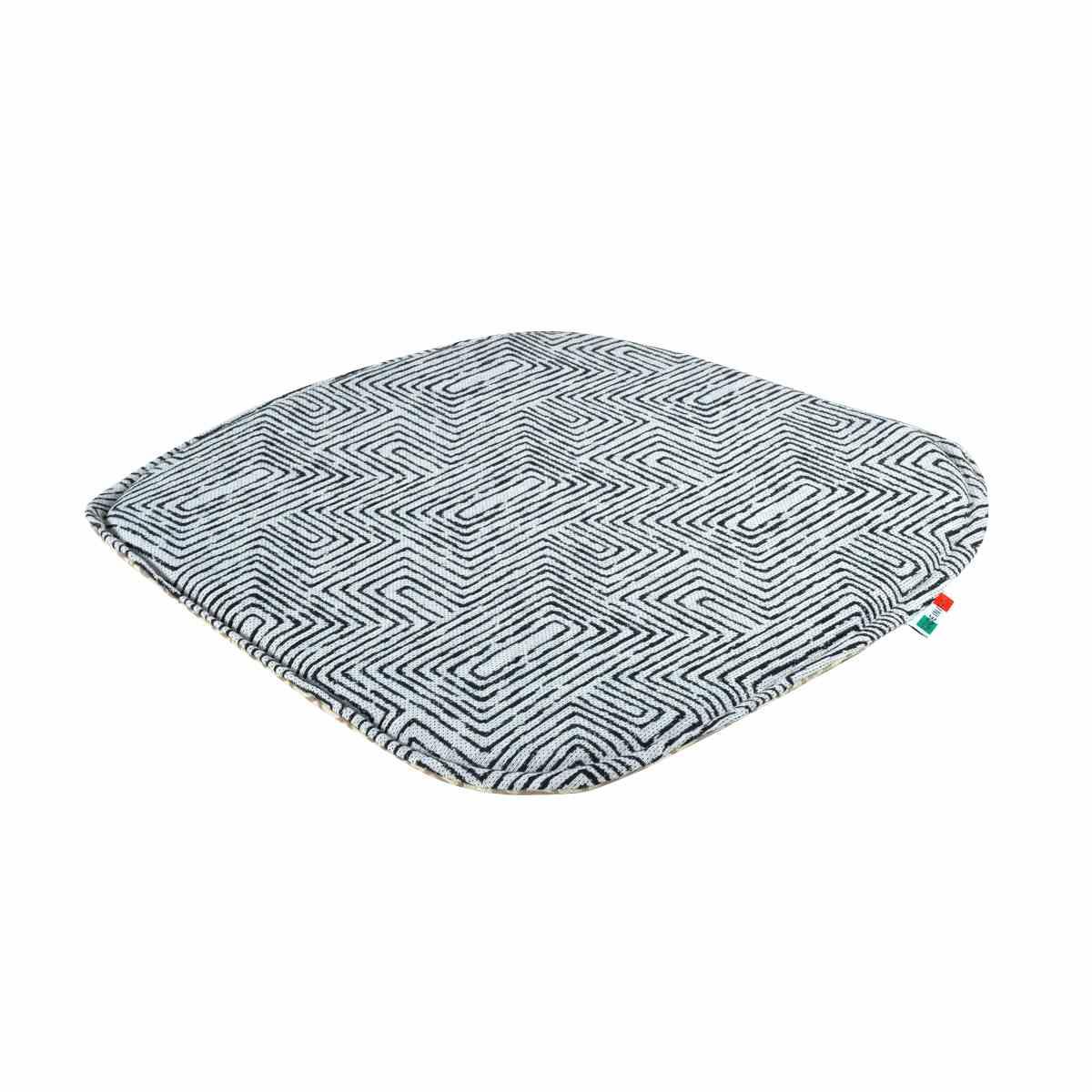 Cuscino sedia inca nero semitondo