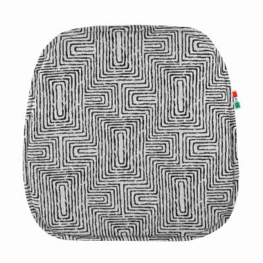 Cuscino sedia inca nero semitondo