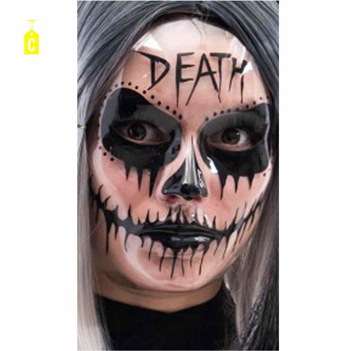 Maschera viso pvc teschio decorazioni