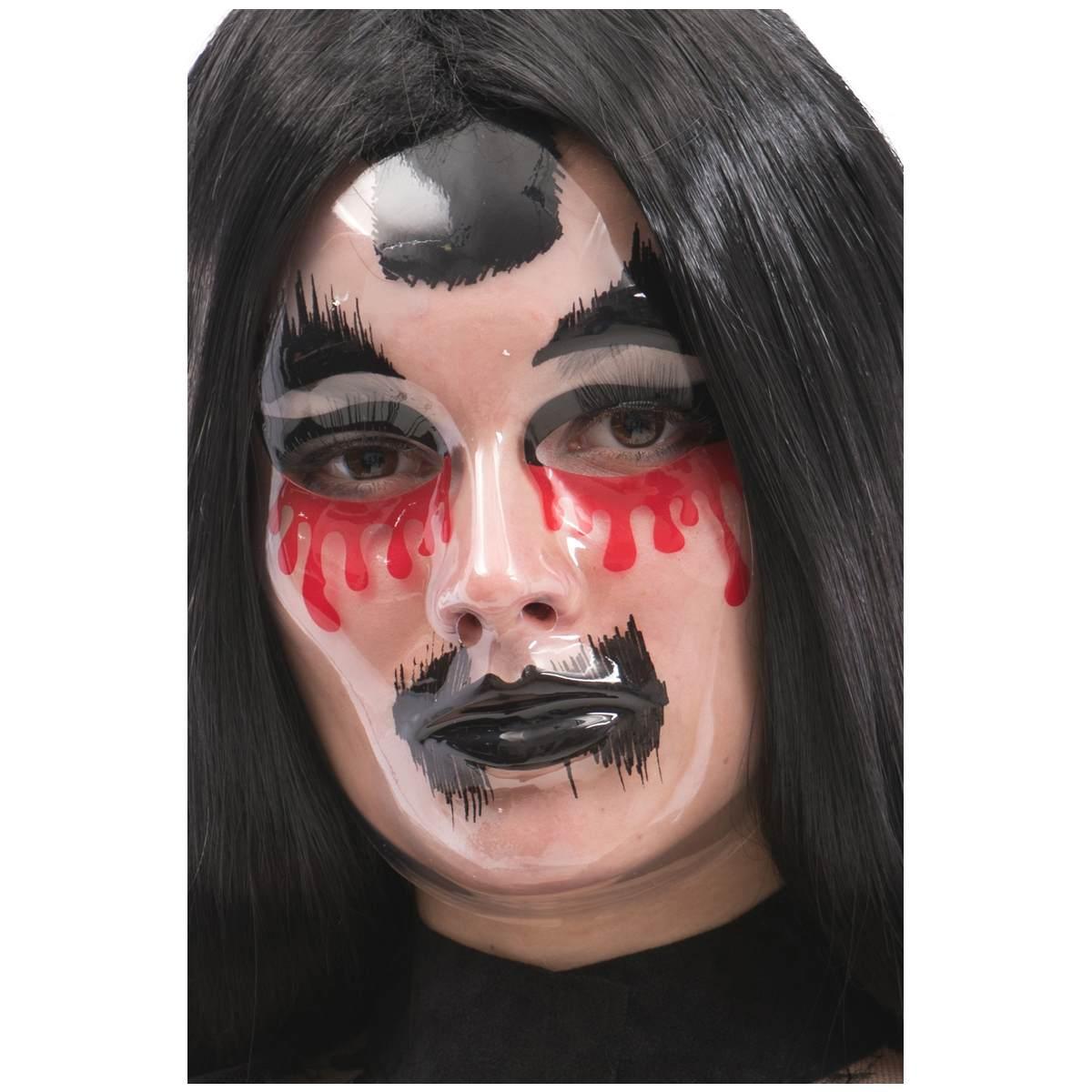 Maschera viso pvc teschio decorazioni