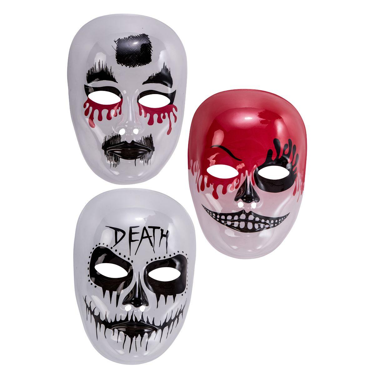 Maschera viso pvc teschio decorazioni