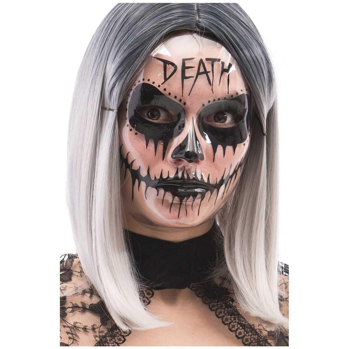 Maschera viso pvc teschio decorazioni