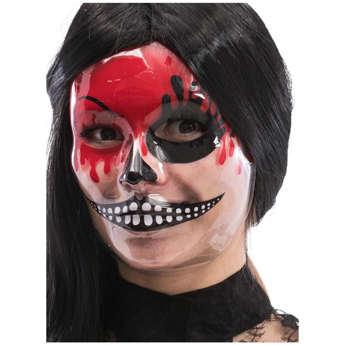 Maschera viso pvc teschio decorazioni