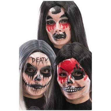 Maschera viso pvc teschio decorazioni