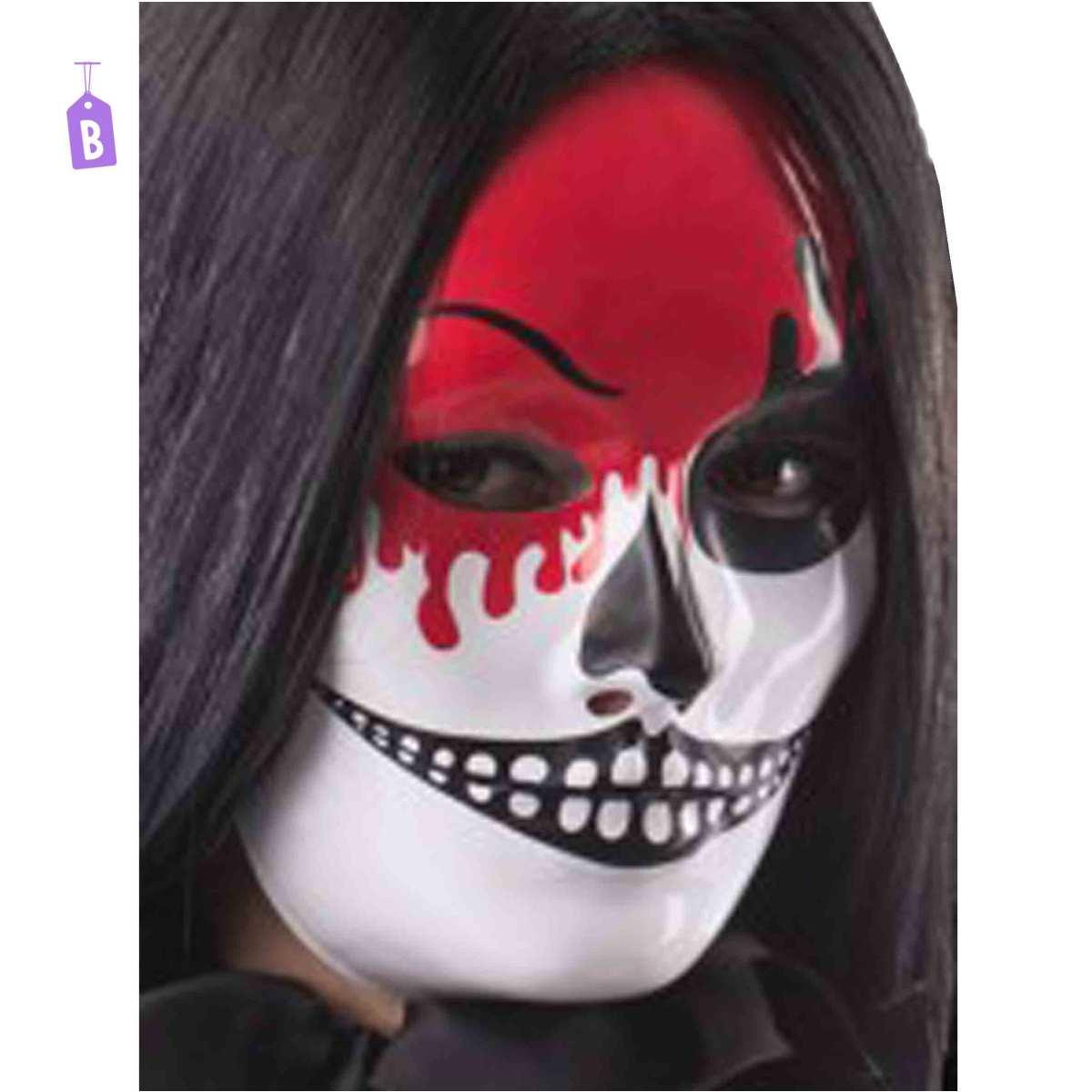 Maschera viso pvc teschio decorazioni