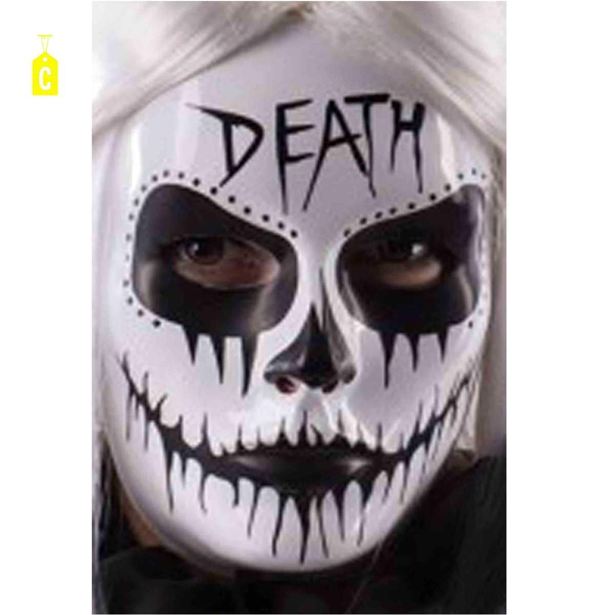 Maschera viso pvc teschio decorazioni