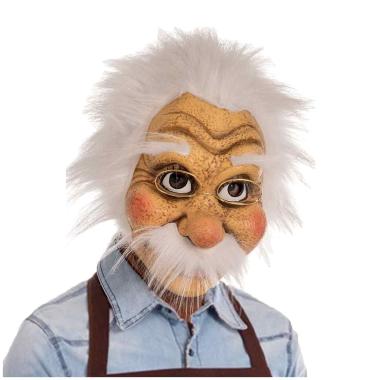 Maschera viso lattice lattce pinocchio geppetto occhiali capelli