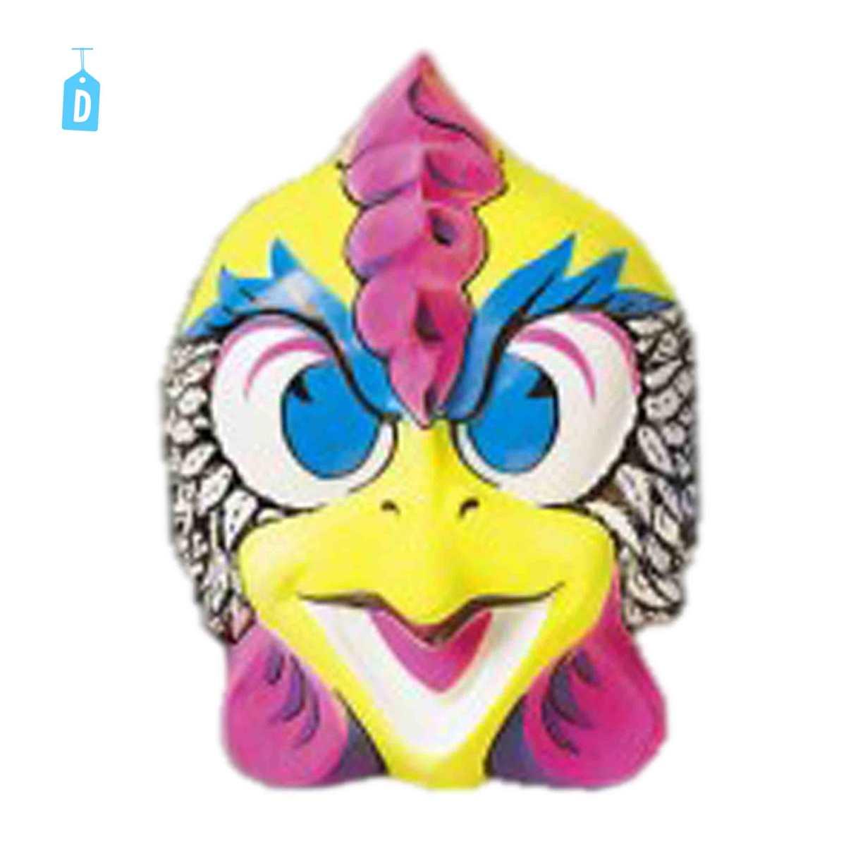 Maschera viso pvc animali multicolor