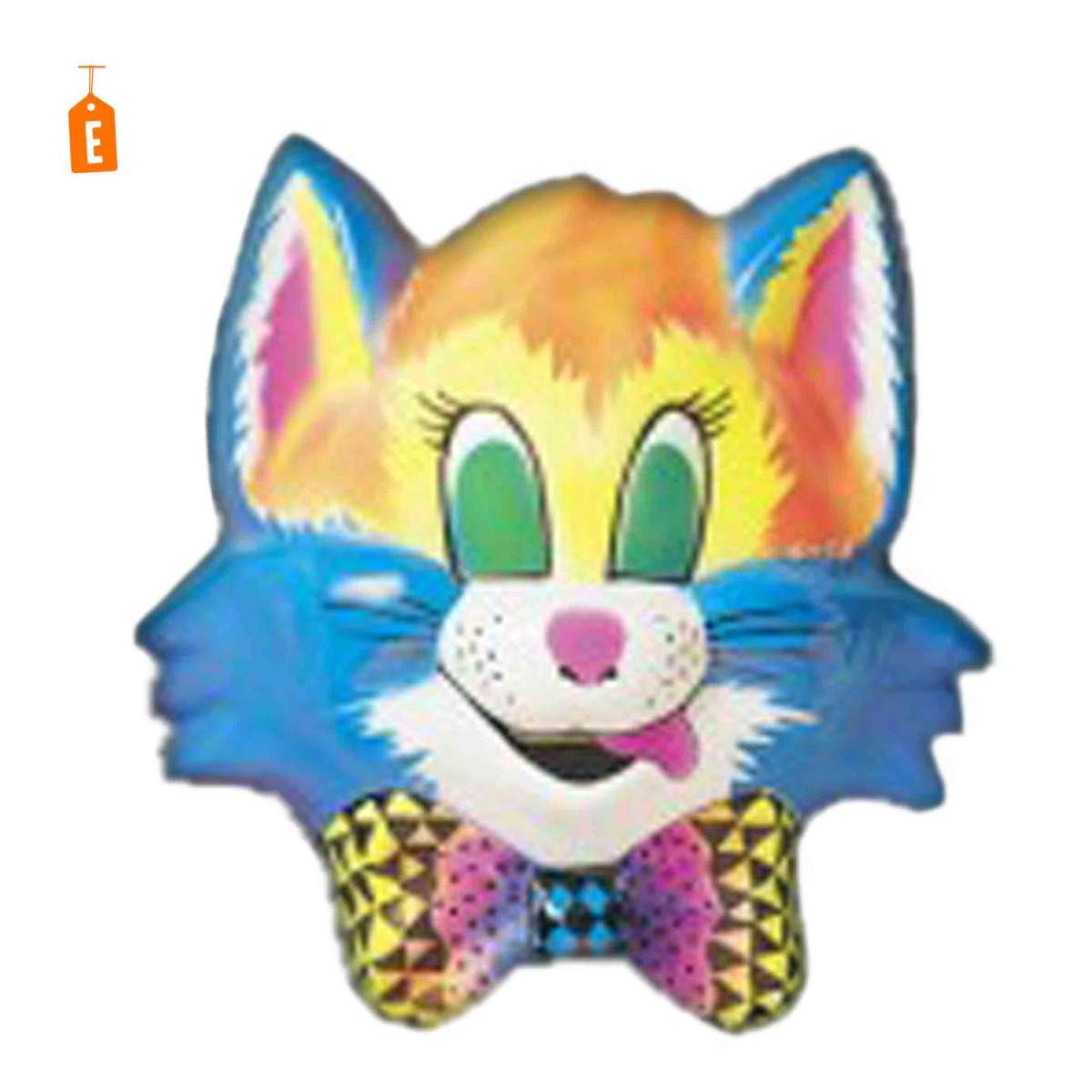 Maschera viso pvc animali multicolor