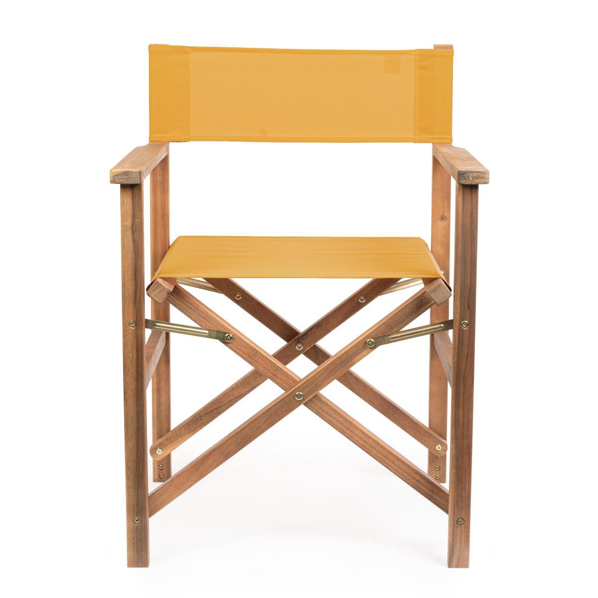 Sedia Regista Legno Noemi Senape | Bizzotto