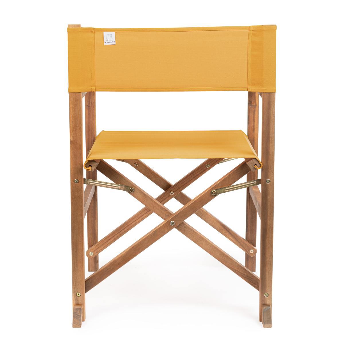 Sedia Regista Legno Noemi Senape | Bizzotto