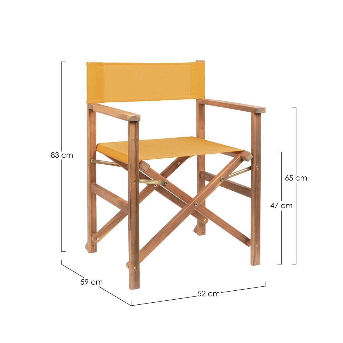 Sedia Regista Legno Noemi Senape | Bizzotto