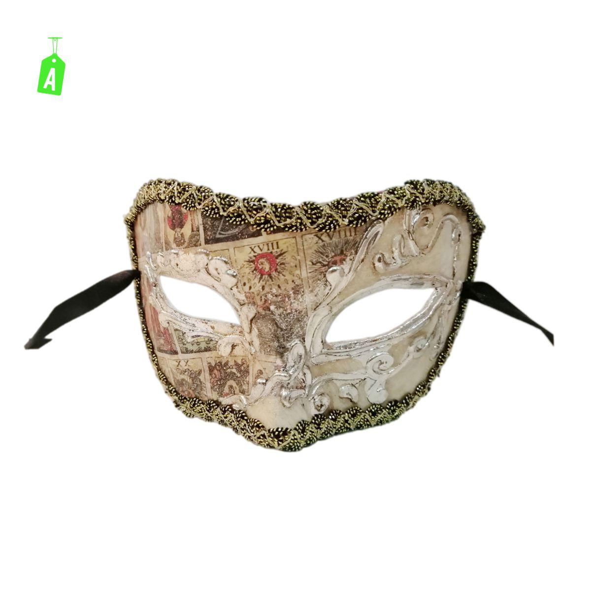 Maschera viso pvc veneziana in cartapesta