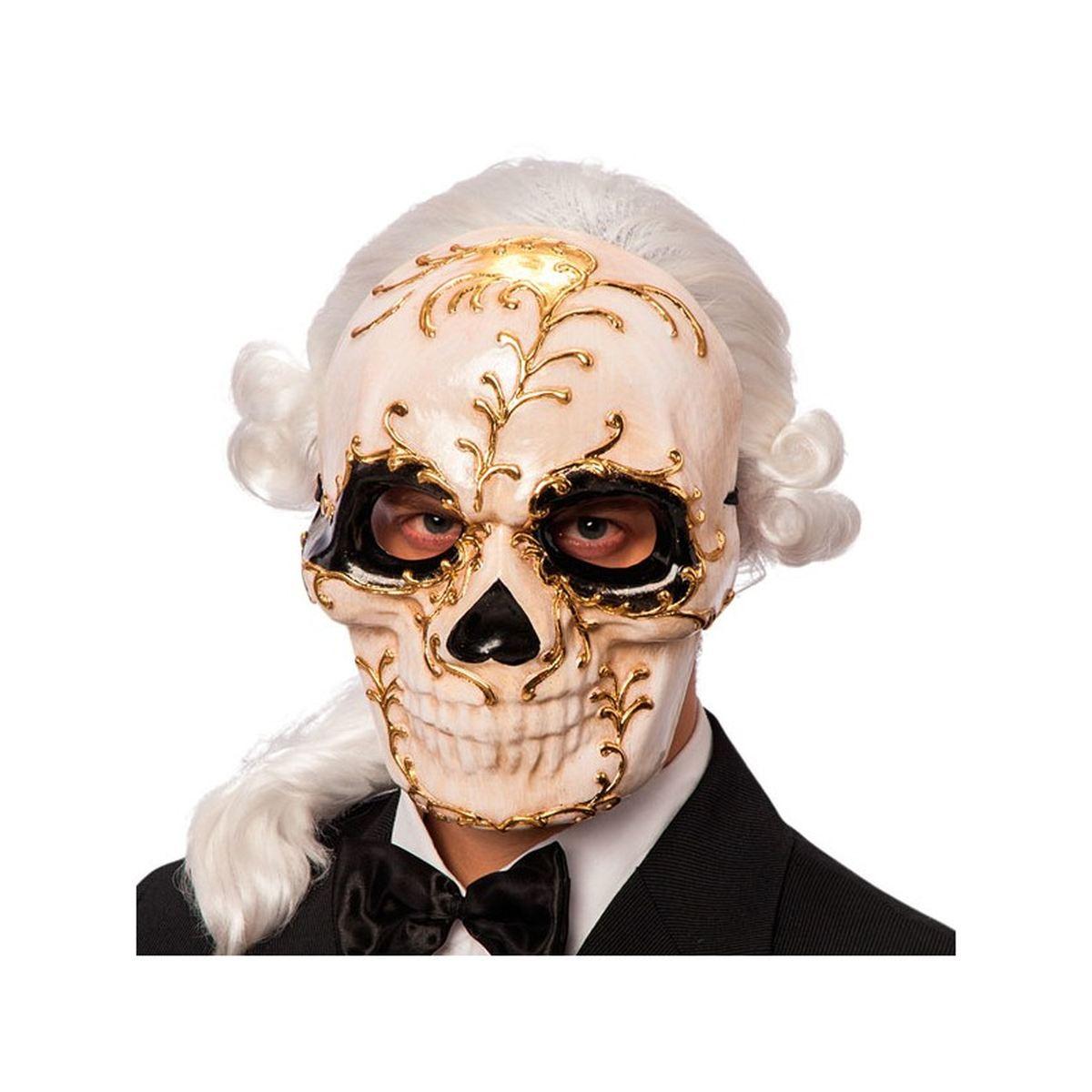 Maschera viso cartapesta teschio